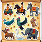 Indian Gods - Religious - Stickers Sheet v48